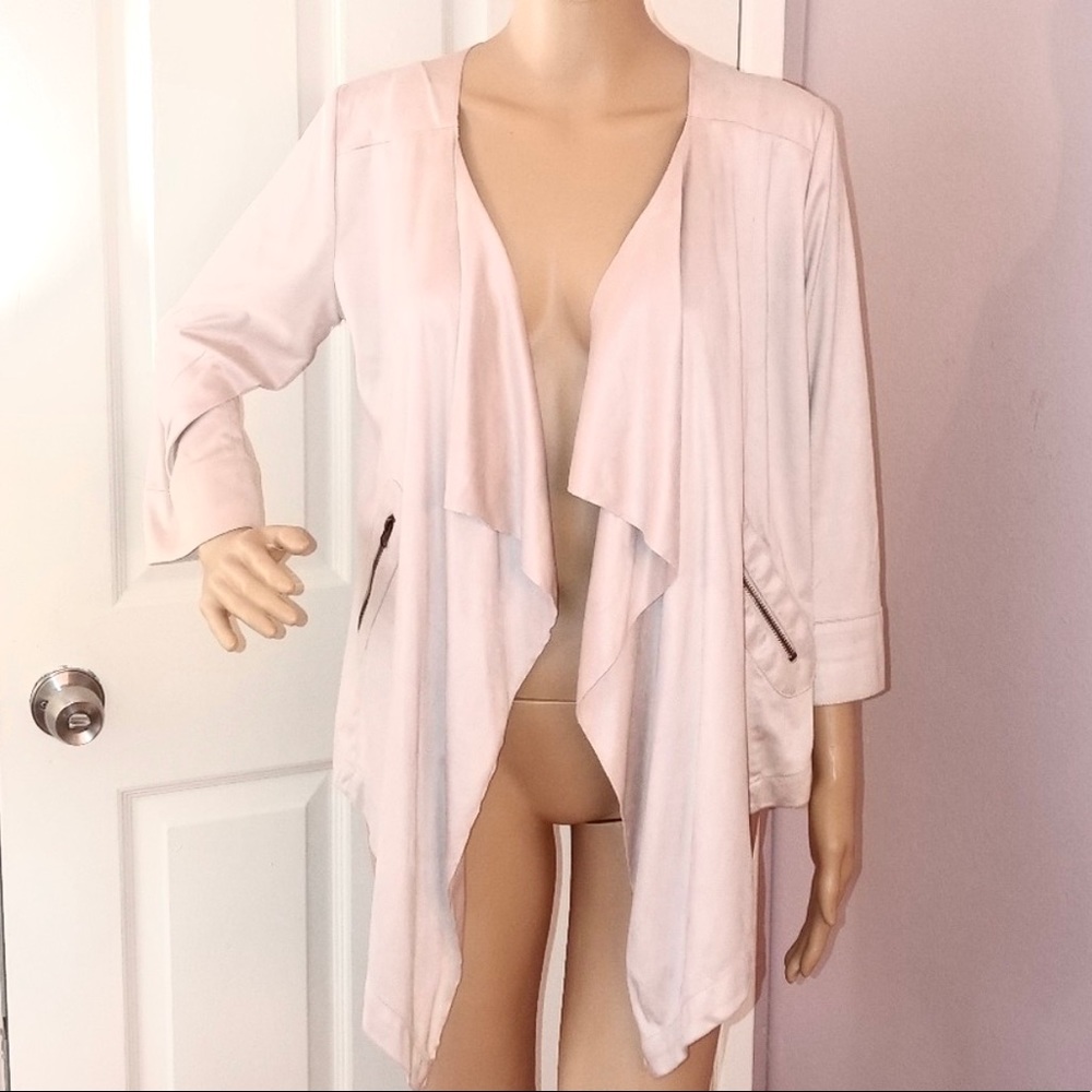 Kenneth Cole suede light pink jacket
